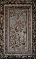 Paneel van 5C deur: de Hemelvaart van Elia